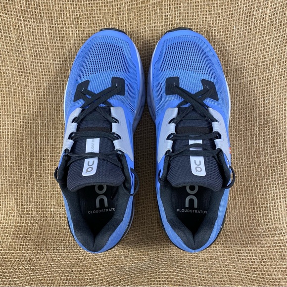 🛑SOLD🛑   ON CLOUD running shoes On Cloudstratus 2.0 blue black cloudtec size 8 - Picture 8 of 10